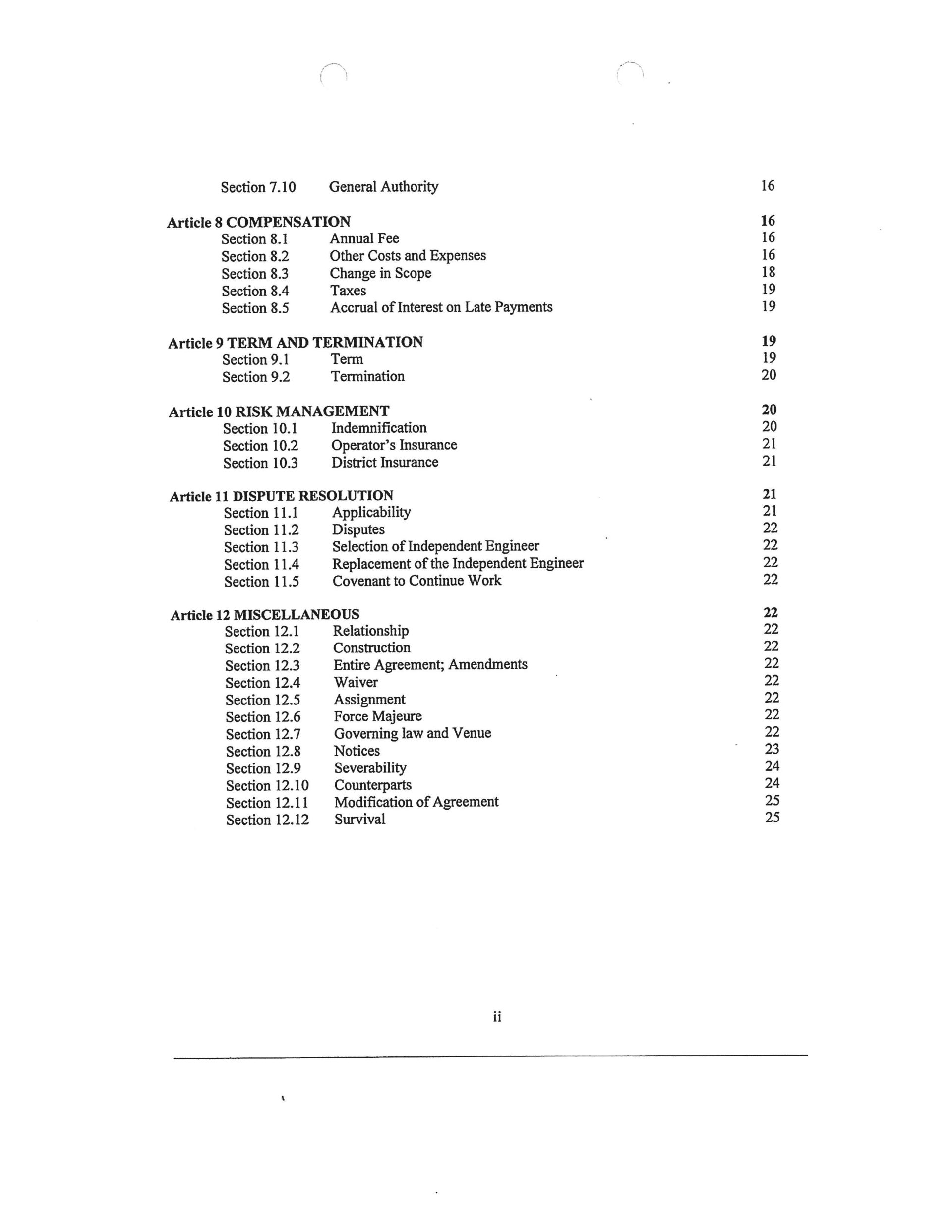 Florida Utility Solutions contract Port of the Islands