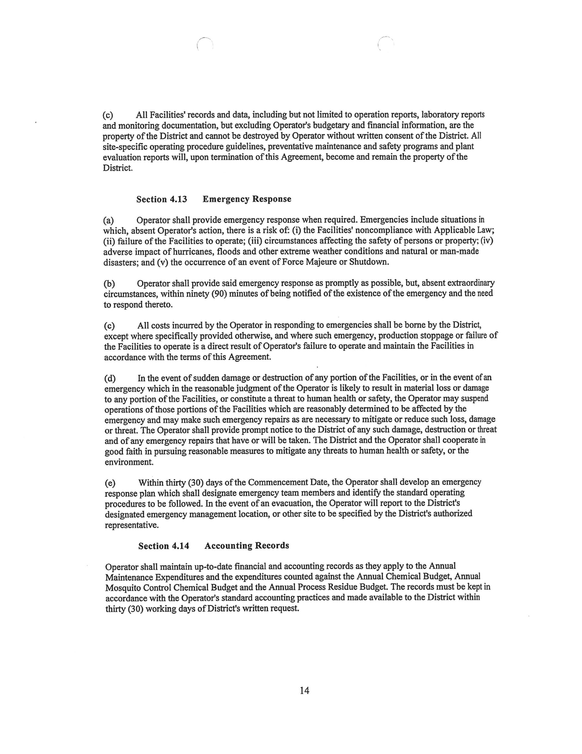 Florida Utility Solutions contract Port of the Islands