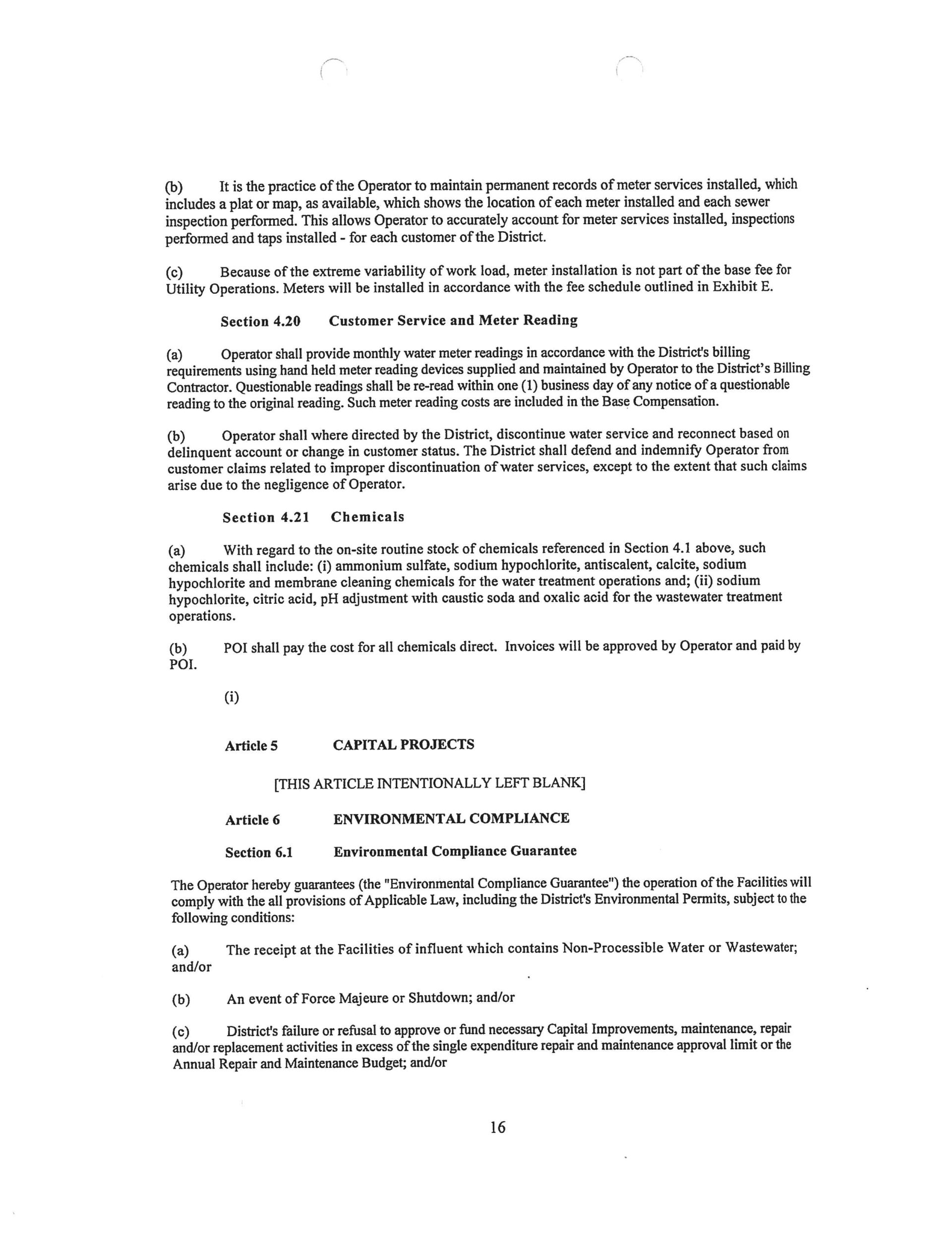 Florida Utility Solutions contract Port of the Islands