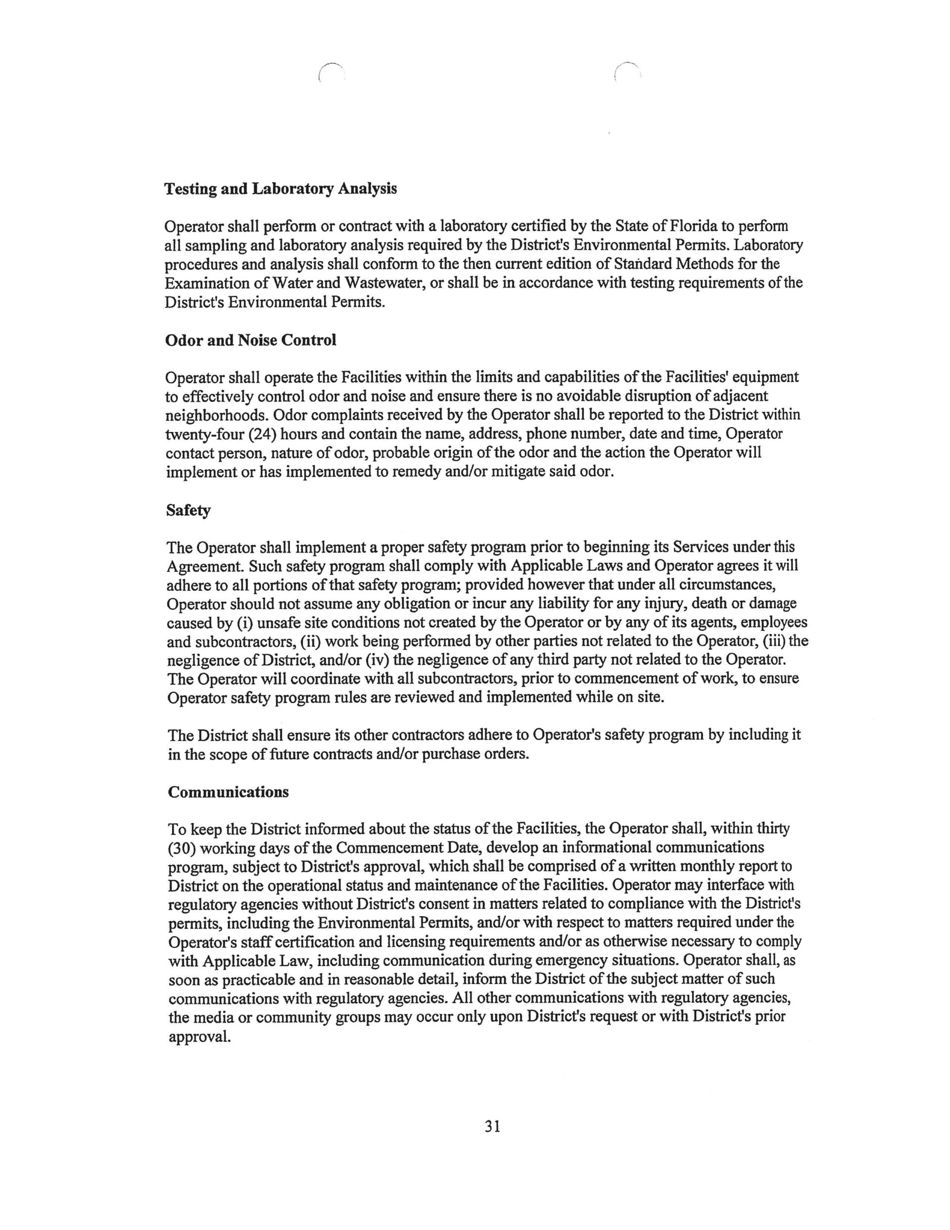 Florida Utility Solutions contract Port of the Islands