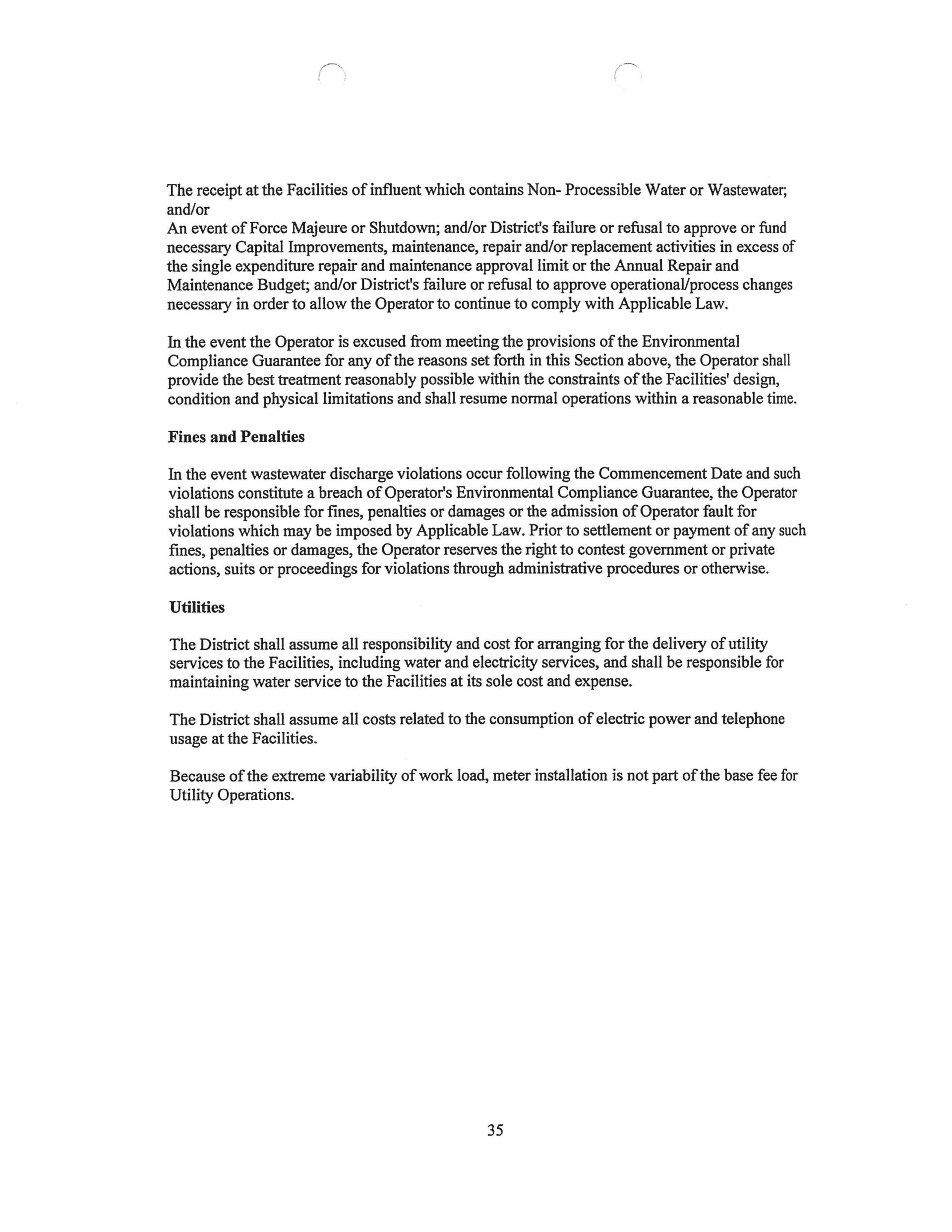 Florida Utility Solutions contract Port of the Islands