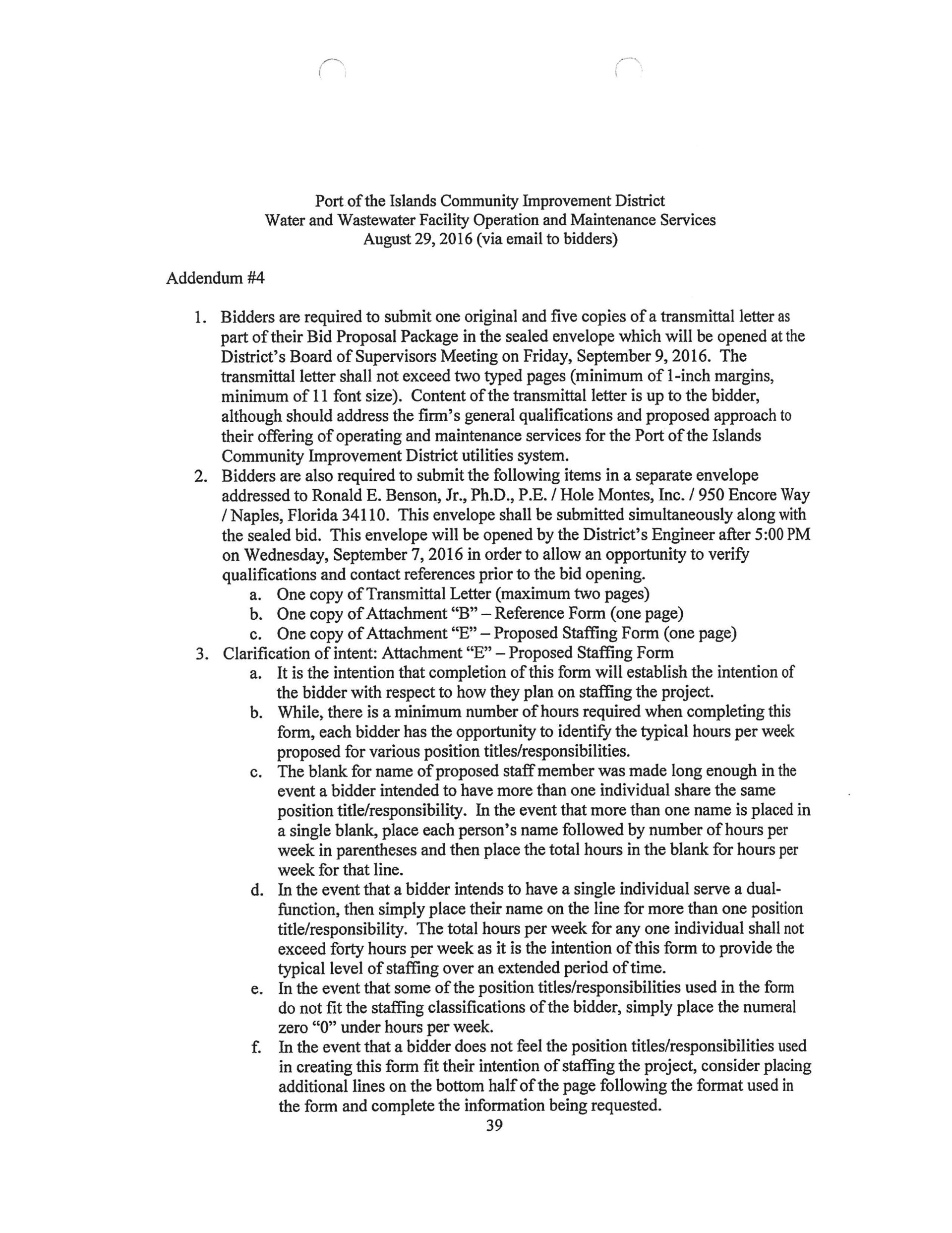 Florida Utility Solutions contract Port of the Islands
