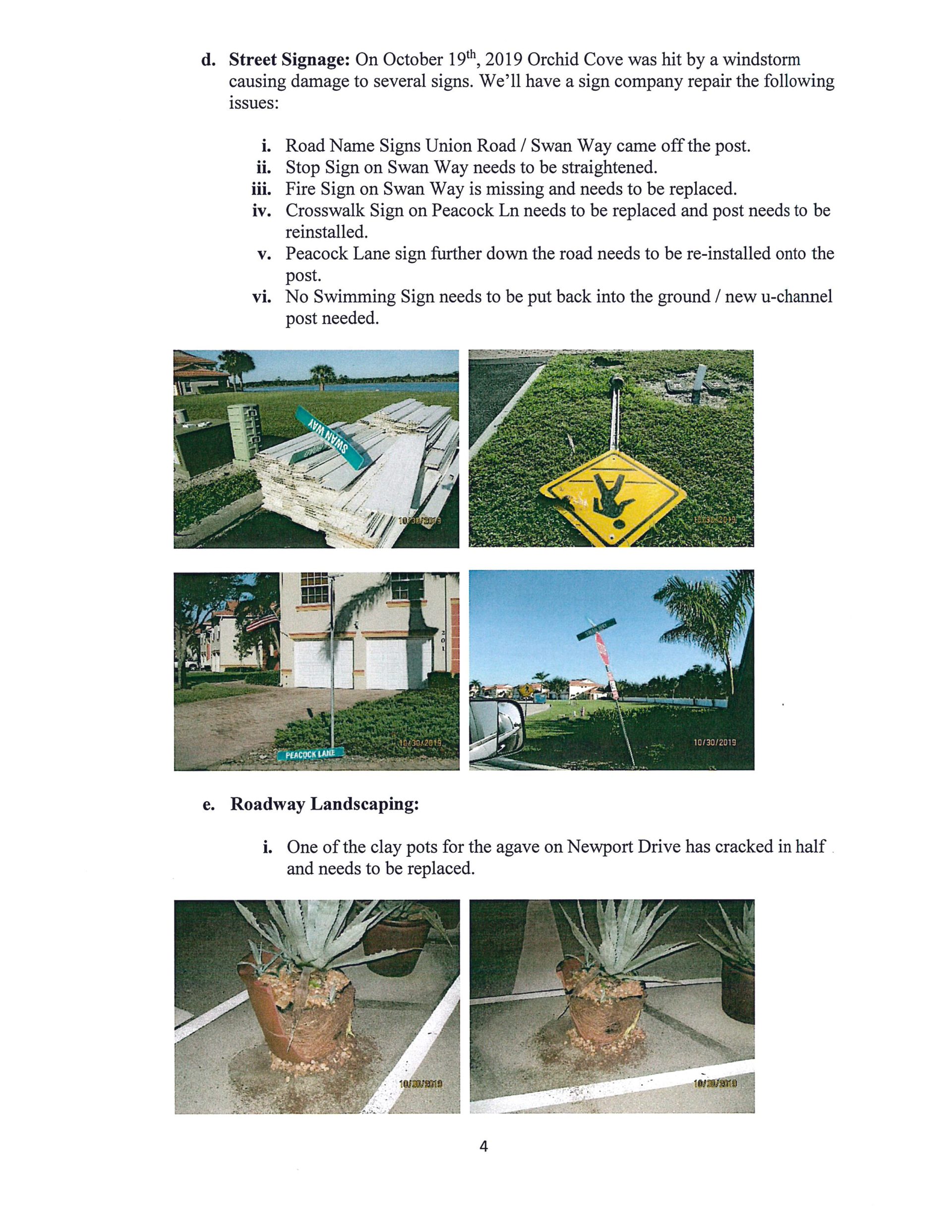 Port of the Islands Page 4 Field Manager Report November 2019